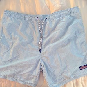 Swim Trunks XXL LT Blue Print
